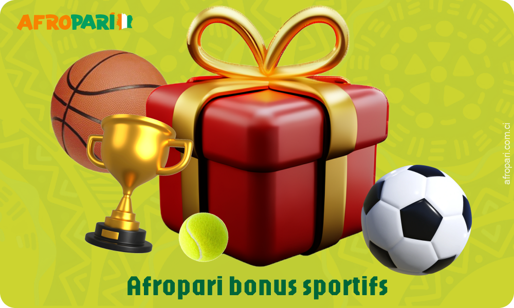 Il y a plus de 6 bonus sportifs disponibles sur le bookmaker Afropari, y compris des paris gratuits et des cotes plus élevées