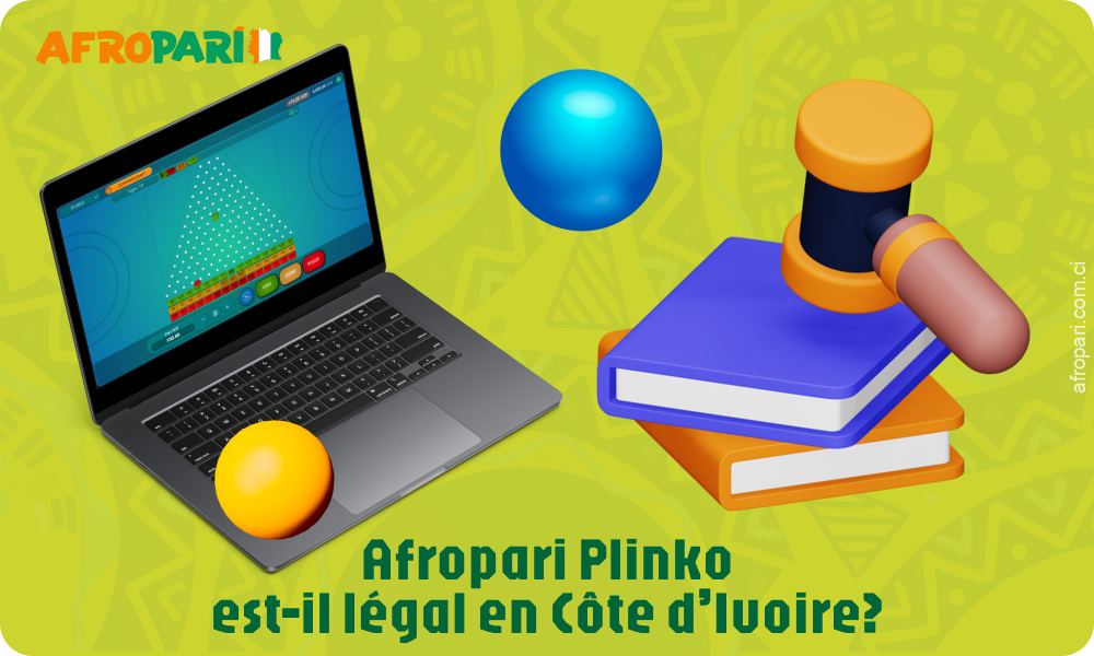 Le jeu Afropari Plinko est légal en Côte d'Ivoire et utilise la technologie Provably Fair pour garantir la sécurité et la transparence