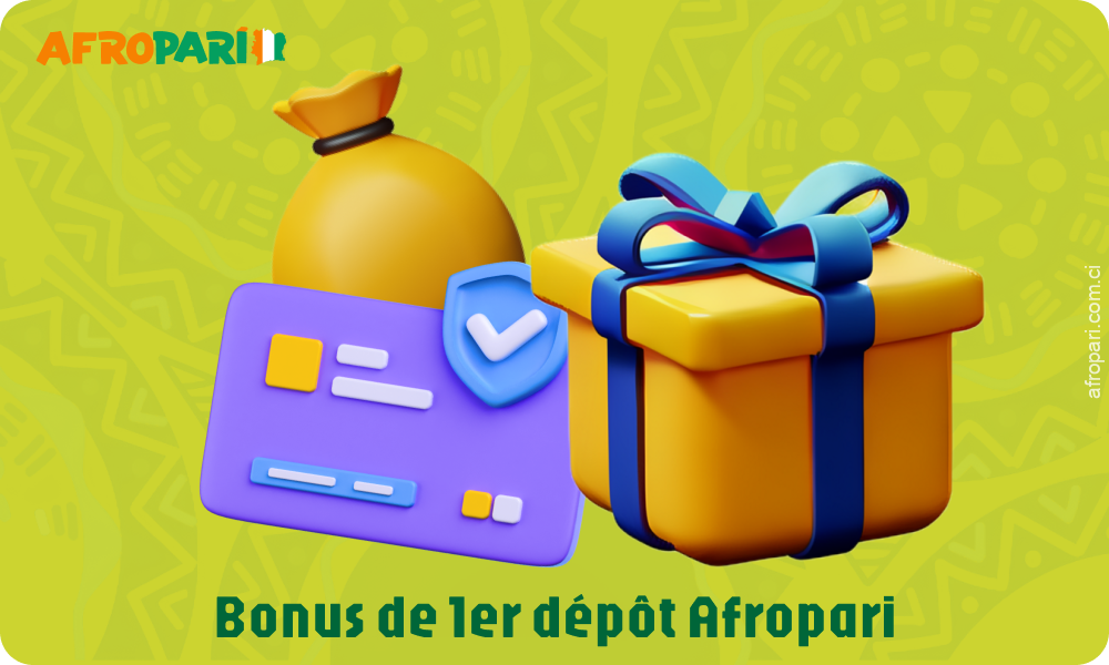 Deux packages de bienvenue pour le sport et les jeux d'argent sont disponibles sur votre premier dépôt chez Afropari, qui peut être étendu avec un code promo