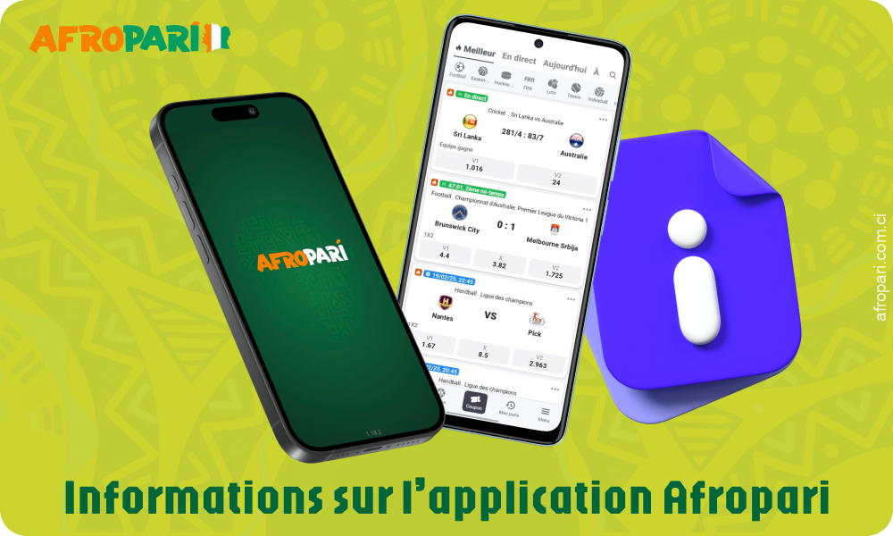 L'application Afropari offre aux joueurs de Côte d'Ivoire une interface conviviale, ainsi que les mêmes jeux et paris sportifs que le site Internet